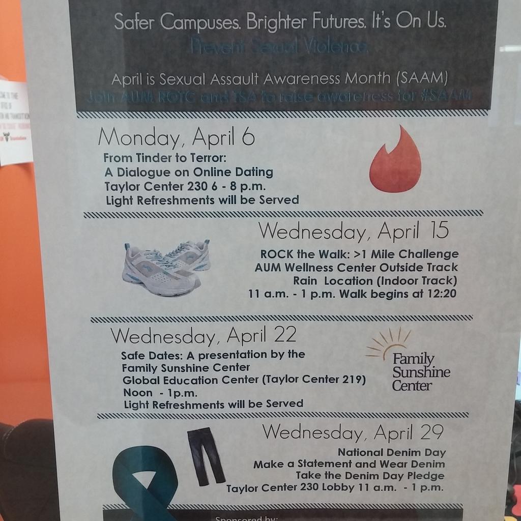 Please come to all events this month!