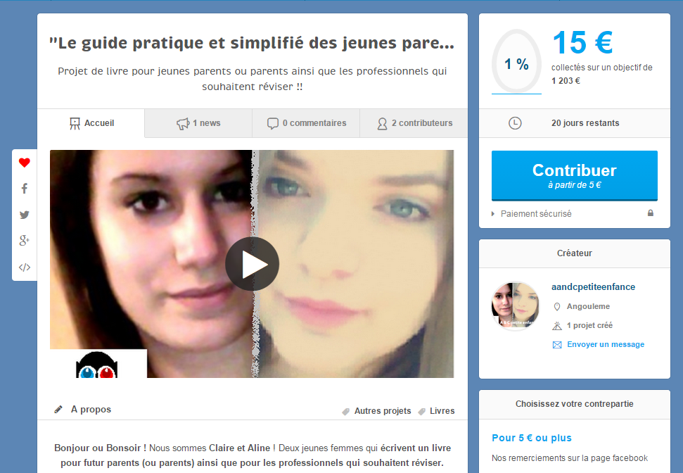 PLUS QUE 20 JOURS! DE 1€ A 100€ ! FAITES VOS PETITS DONS ! ON ATTEND VOTRE SOUTIENS AVEC IMPATIENCE !! #RETWEET #SOS