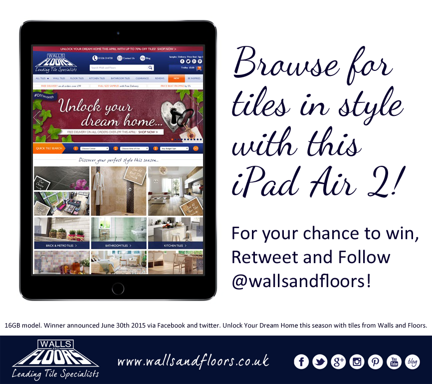 wallsandfloors's tweet image. We're giving away an iPad Air 2! For your chance to win, retweet and follow us! #comp #giveaway #win #ipad #DIY