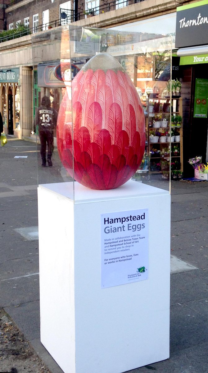 HSoA_UK's tweet image. Have you seen them yet? Giant Easter Eggs in #Hampstead and #Belsize Take a selfie with us, win a prize. Good luck