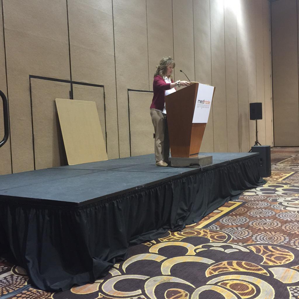 MedtradeConnect's tweet photo. "HME is Wild and Wonderful" -Pamela Kaehler
#MedtradeSpring15 HME Breakfast Club http://t.co/DUiJnNYmeq