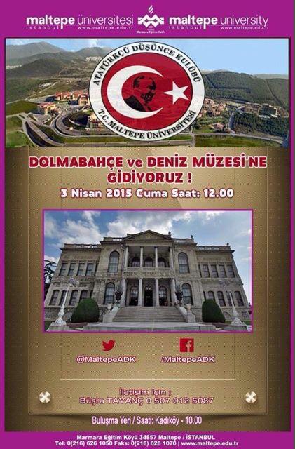 MaltepeADK's tweet photo. 3 nisan cuma Dolmabahçe ye gidiyoruz!! http://t.co/ObOS6HphWT