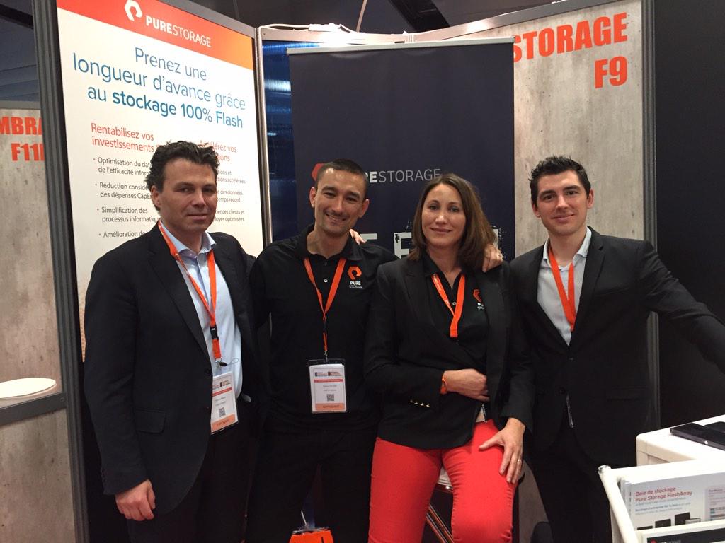 VallierThierry's tweet image. #PureStorage  au #cloudcomputingworldexpo au CNIT avec @LPeghaire @PureStorageFR Bruno Turrier. La suite demain !