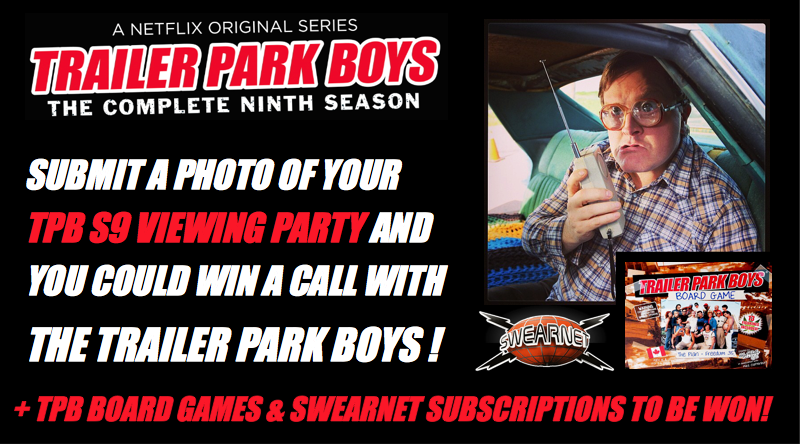 trailerparkboys's tweet photo. The shit-clock's ticking - only a few hours left to get your #TPB9Binge contest photos in! http://t.co/w2oKjUE5YY http://t.co/wcM0P6i57P