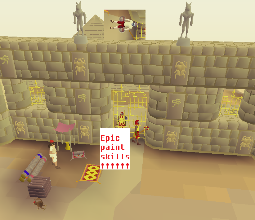 Poo_RS's tweet photo. @RuneScape @JagexJD I found the staircase! #FindJD http://t.co/HgmUpadDwZ