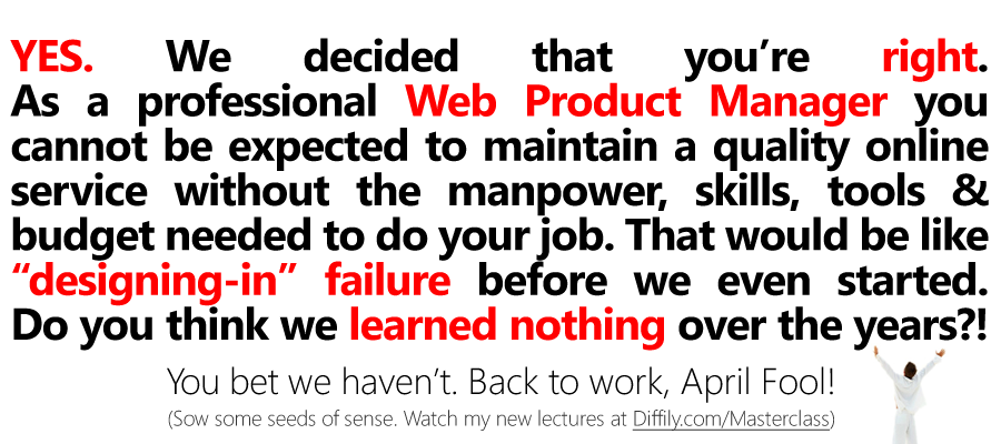 diffily's tweet image. Such foolishness is seen every day in #WebGovernance.
But therapy is available!
diffily.com/masterclass/in…