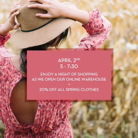 ShopLilyViolet's tweet photo. Spring has sprung! Join us tomorrow from 5 - 7:30pm for the 1st Mix &amp; Mingle of the month 🌷🌸 http://t.co/p7SW3ob7H0