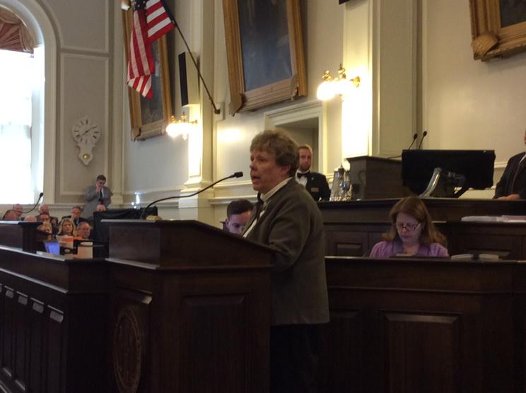 Rep. Ford urges more state funds for education to avoid more costs shifted to property tax. #nhpolitics