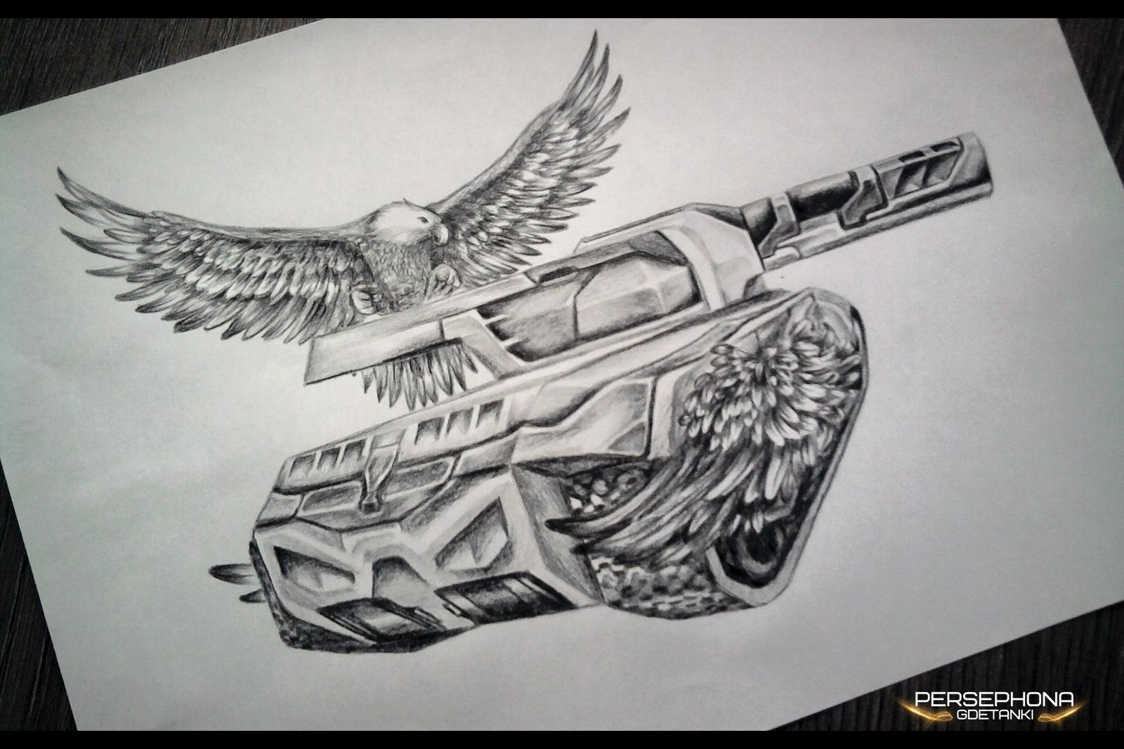 Tanki Drowing Tank Drawing