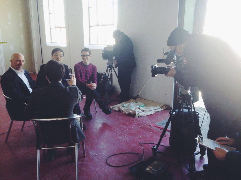 dstewartmedia's tweet photo. Behind the scenes with @ProjectGetReel at their new site and #TheComedyNetwork which airs during #TheDailyShow http://t.co/cmVKFcHSny