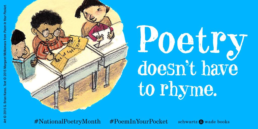 Happy #NationalPoetryMonth! Hope you always have a #PoemInYourPocket