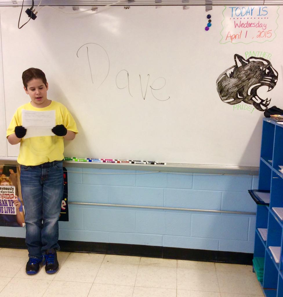 RobynBergondo's tweet photo. Character analyses today in LA class. Dancer, biker chick, minion&amp; Mary Poppins 😁 @IselinMiddle #PantherNation http://t.co/l8btNnFQ0Z