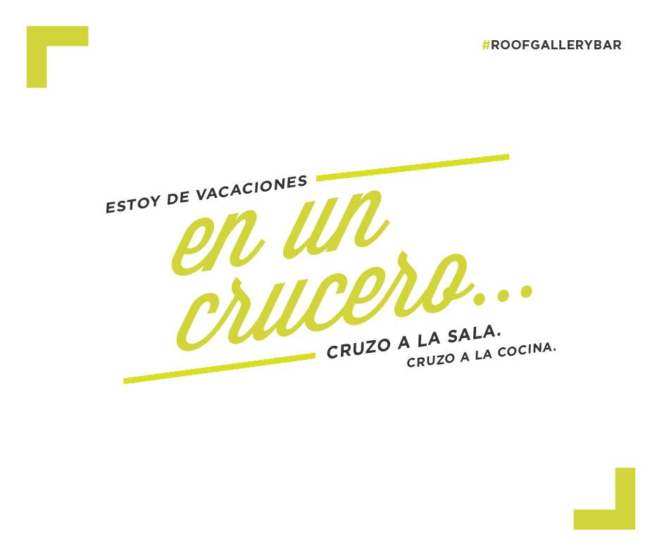 RoofGalleryBar's tweet photo. Si te quedaste en la ciudad, ¡nos vemos en Roof para disfrutar de las vacaciones! http://t.co/q6V4TS96j9