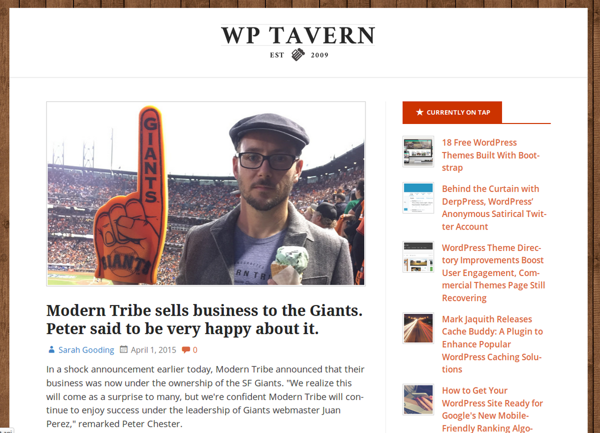 ModernTribeAgcy's tweet photo. Props to @wptavern for being the first to scoop our latest business venture... http://t.co/kCrMqA0WDs