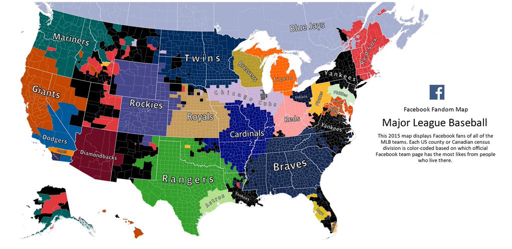 Your 2015 MLB Fandom Map ::