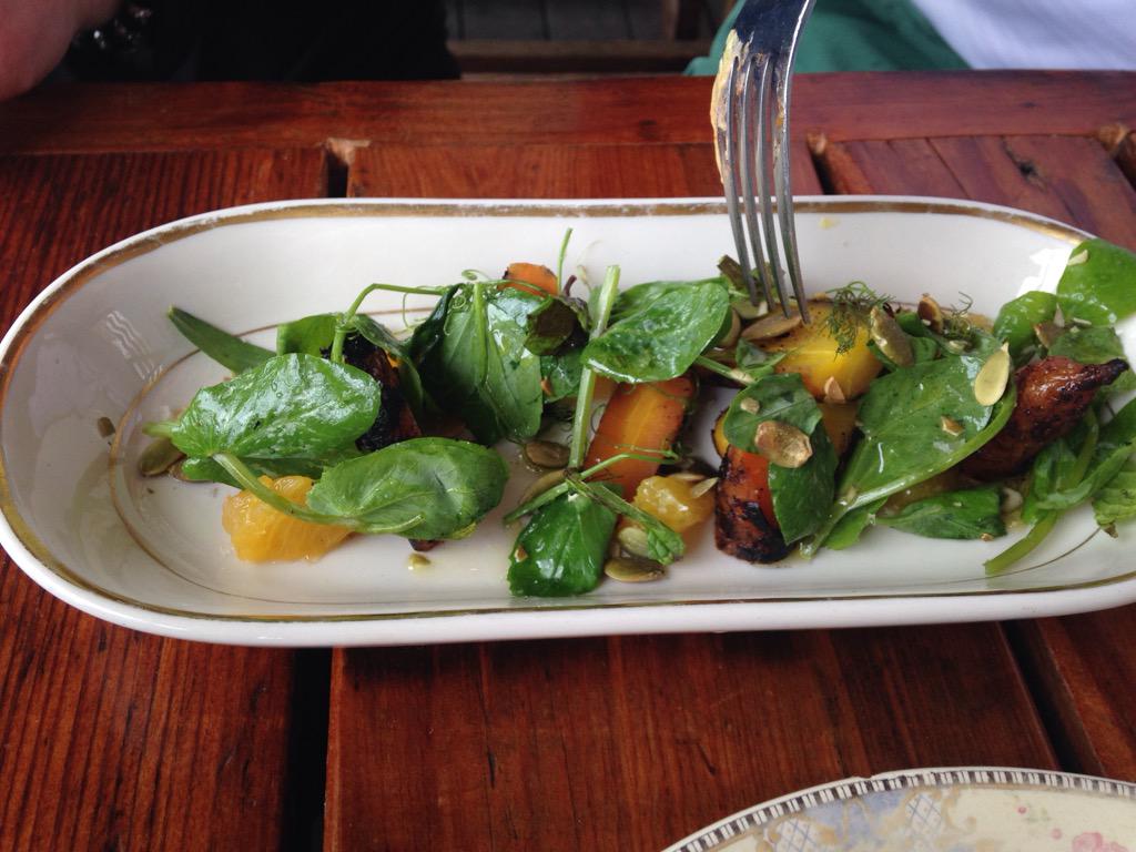 ChefJsullivan's tweet image. Roasted carrots at Odd Duck.