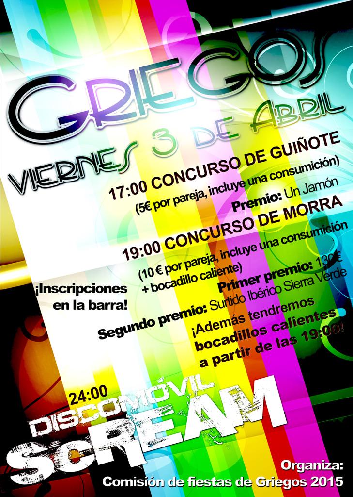 ¡Ste viernes nos vemos en Griegos y en Aguilar del Alfambra! <a href="/FIESTASPTERUEL/">FIESTAS P. TERUEL</a>