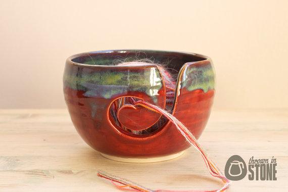 ThrownInStone's tweet photo. My deep red and green Yarn Bowl is back in stock on my #Etsy store 

—> https://t.co/WgXPCAfU1q

#handmadehour http://t.co/AcPKgLBkkV