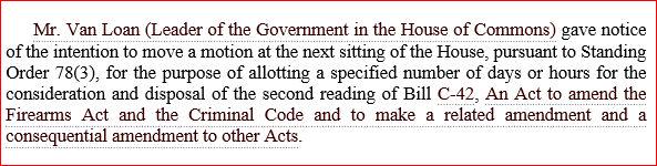 SimcoeNorthNDP's tweet image. Another #Harper #falsemajority govt #timeallocation motion #C42 that amends #Canada&apos;s gun laws.