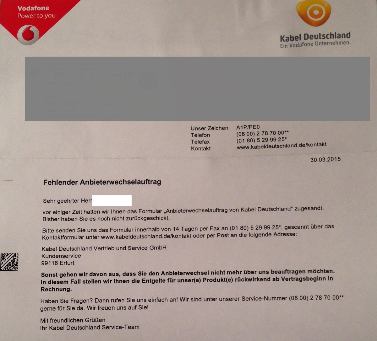 Rufnummernportierung