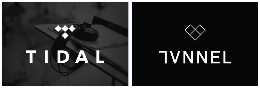 damonway's tweet photo. TIDAL'S logo is curiously similar to TVNNEL'S... The source of TIDAL'S inspiration perhaps... Hmmm. @brooklynvegan http://t.co/RHZSd6srmI