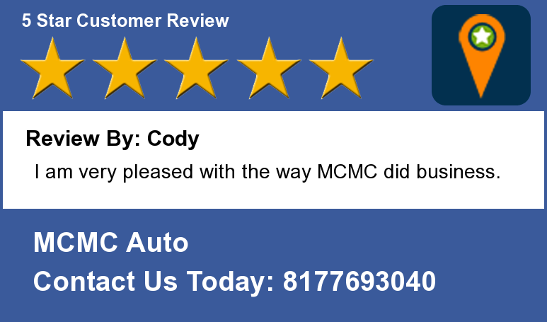 MCMCauto's tweet photo. Review By: Cody
I am very pleased with the way MCMC did business.  http://t.co/g8G8rcrahc... http://t.co/CtDljPYL04
