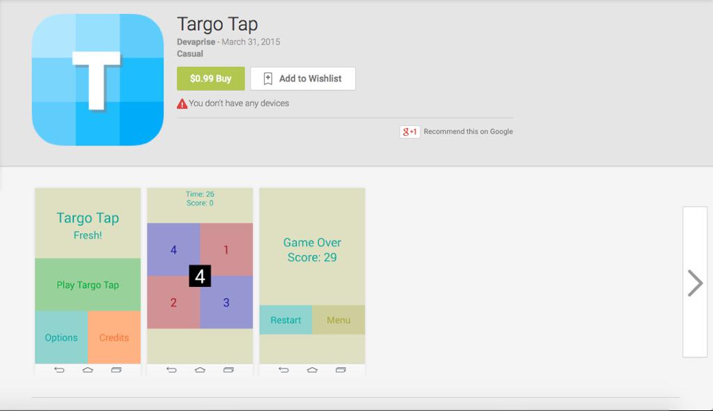 Devaprise's tweet photo. Can you believe it?! Download today!! #TargoTap http://t.co/DPLJJFKkTw