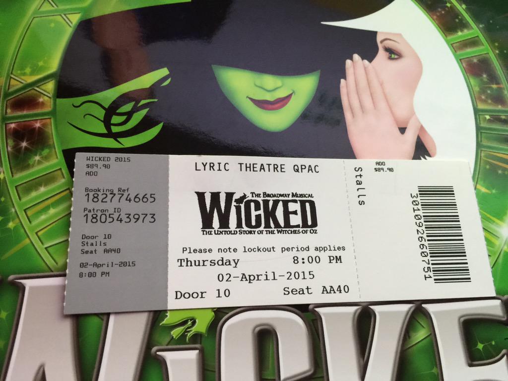 jojop72's tweet photo. Back in 2008 l went to see my 1st musical &amp; fall in love with @WickedinOz  tonite l see my 150 shows @Steve_Danielsen http://t.co/UEmHQamr1T