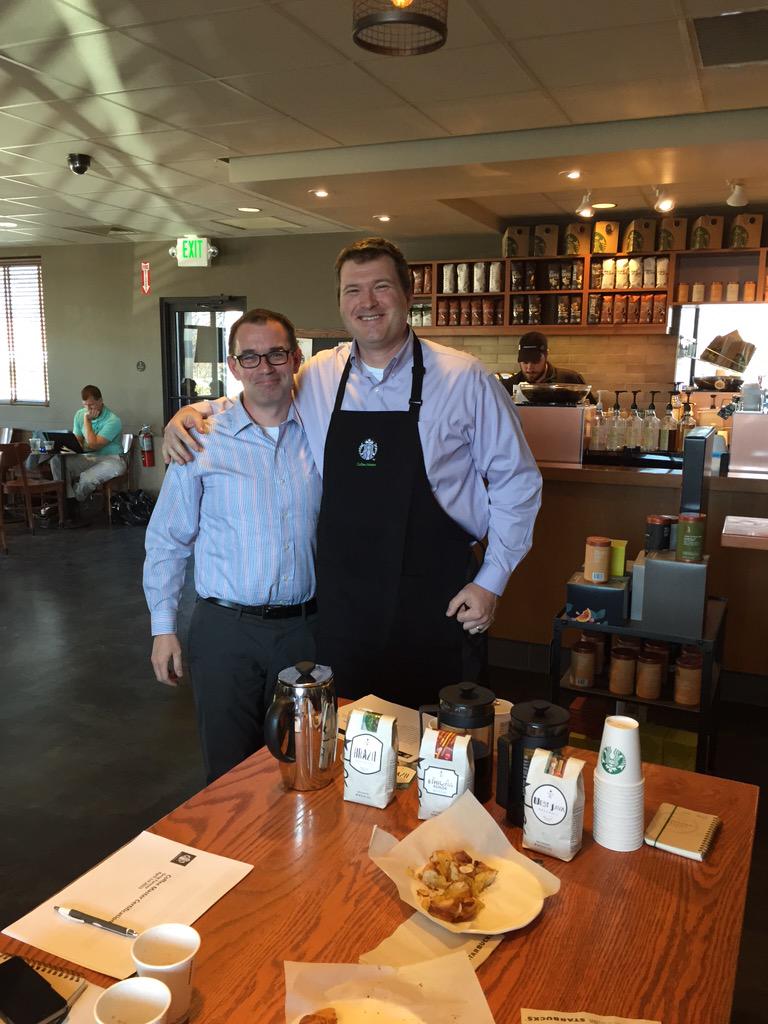 douglas_stokes's tweet photo. Congratulations Greg Farmer. #coffemaster #tobeapartner @starbuckspartners http://t.co/LawO0XwVhW