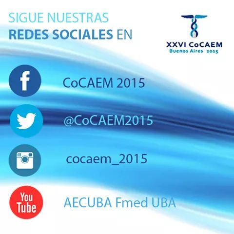 cocaem_2014's tweet photo. #CoCAEMBsAs2015 ; 14, 15, 16 y 17 de octubre. Toda la info en sus redes sociales. No te lo pierdas! http://t.co/uTW8rfFGN1