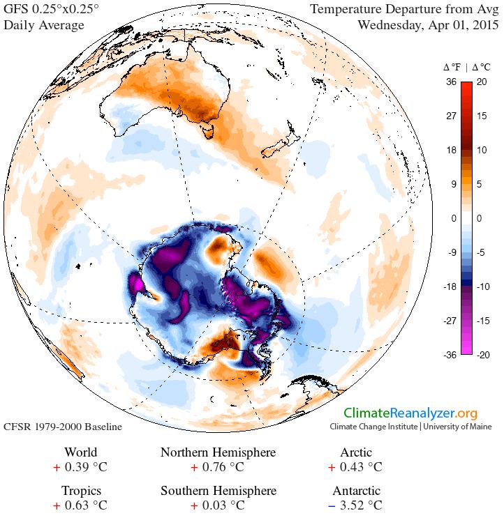 NJSnowPatriot's tweet image. Deja vu? Antarctica is starting off Fall with a #Feezer like 2014
Expect to see Record sea ice Extent like 2014