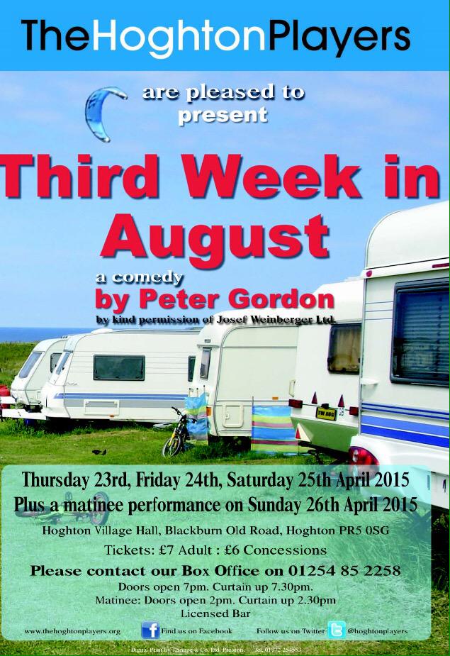 hoghtonplayers's tweet image. Tickets now on sale! #thirdweekinaugust #supportlocaltalent