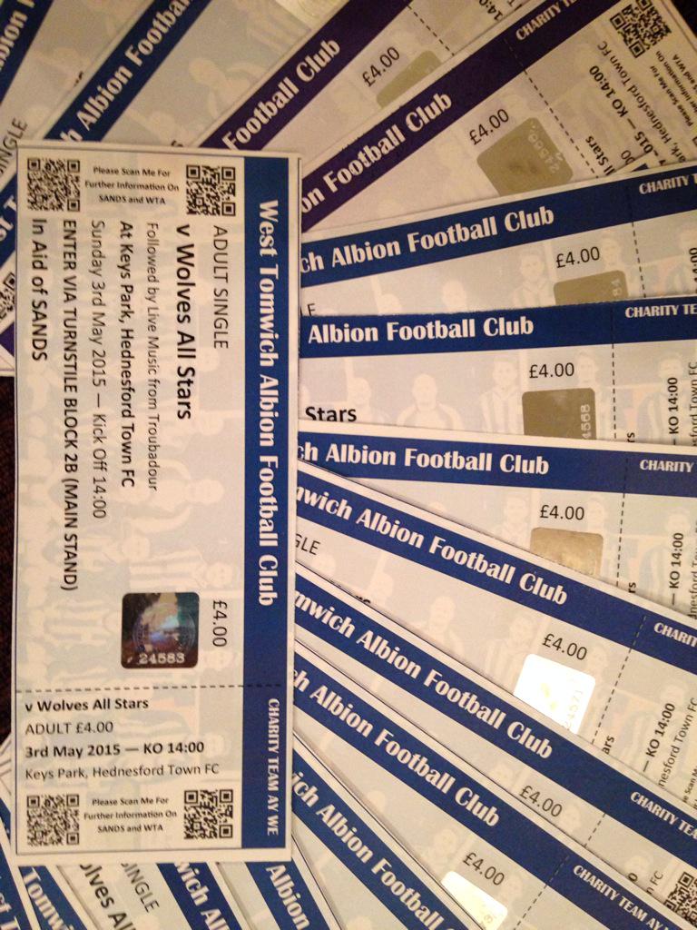 west_tomwich's tweet photo. Tickets for our game vs @WolvesAllstars are now officially on sale. Sunday may 3rd at hednesford towns keys park http://t.co/LxomVIEtxS