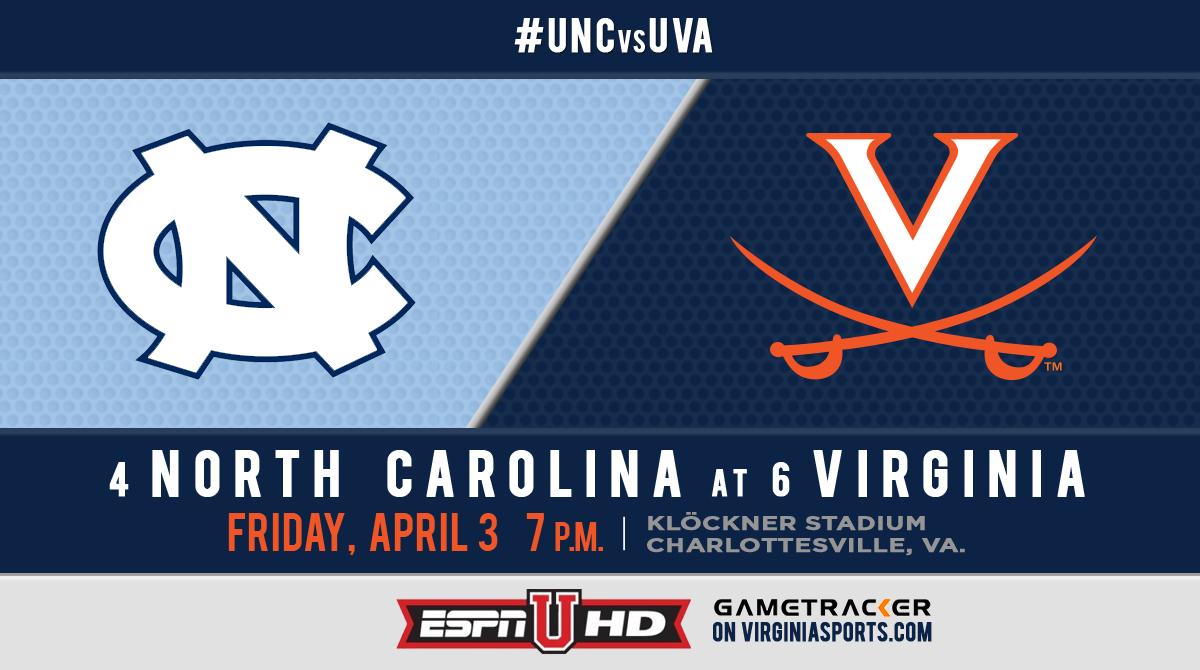 UVAMensLax's tweet photo. PREVIEW: No. 6 UVa hosts No. 4 @uncmenslacrosse on Friday in ACC tilt #UNCvsUVA #GoHoos http://t.co/UHXkdrSmOj http://t.co/vrJ54BYkrc
