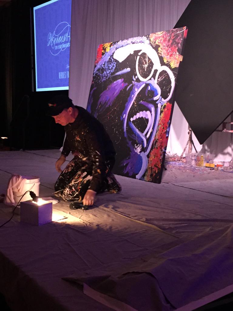 DowntownFever's tweet photo. Worked with the incredible speed artist, Dan Dunn last Saturday! #dandunn #dallasdowntownfever #ecbands http://t.co/mQjefW9cK7