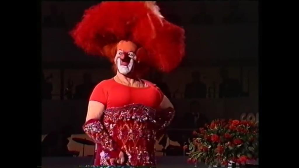 Harkinson's tweet photo. Watching #ESC1973 and this creepy looking clown just appeared... #Eurovision 1973 http://t.co/w1HLrB34oN
