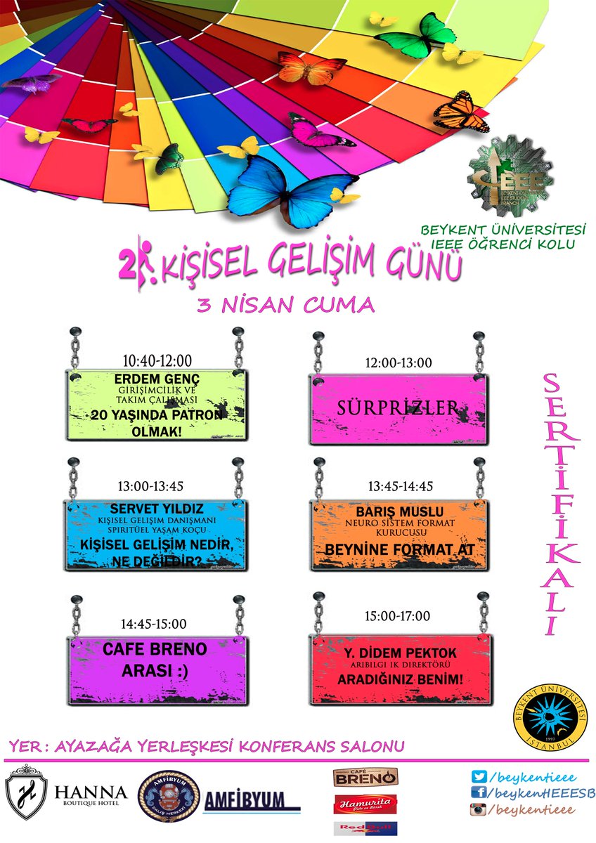 2.Kişisel Gelişim günü etkinliğimize bekliyoruz.Kayıt için standımız yemekhane katındadır <a href="/BeykentUnv/">İstanbul Beykent Üniversitesi</a>
