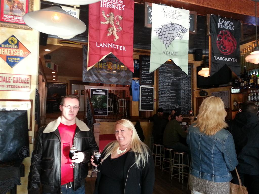 Nearly already one pint deep of <a href="/GameOfThrones/">Game of Thrones</a> <a href="/BreweryOmmegang/">Brewery Ommegang</a> Three Eyed Raven at <a href="/BlueMonkBflo/">Blue Monk Buffalo</a>. @WhiskeyRomeo716