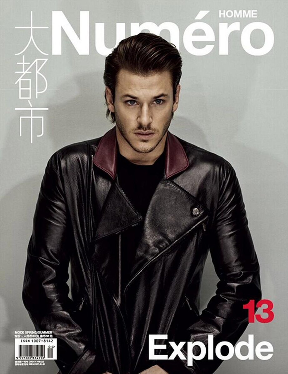 Gaspard is on the cover of the Spring Summer '15 issue of Numéro Homme China