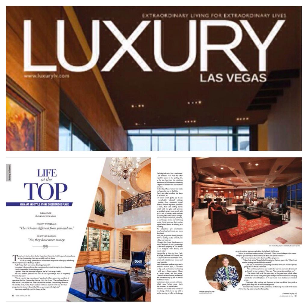 Thank you <a href="/luxurylvmag/">Luxury Las Vegas</a> for a beautiful spread in the April issue! #realestate #luxury