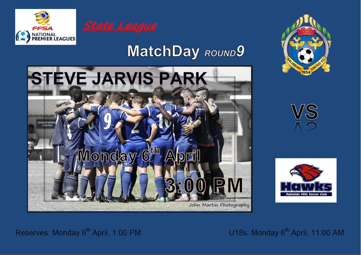 Salisbury have the bye in the Preliminary Round of the FFA Cup. But we will be back Monday v Adelaide Hills SC