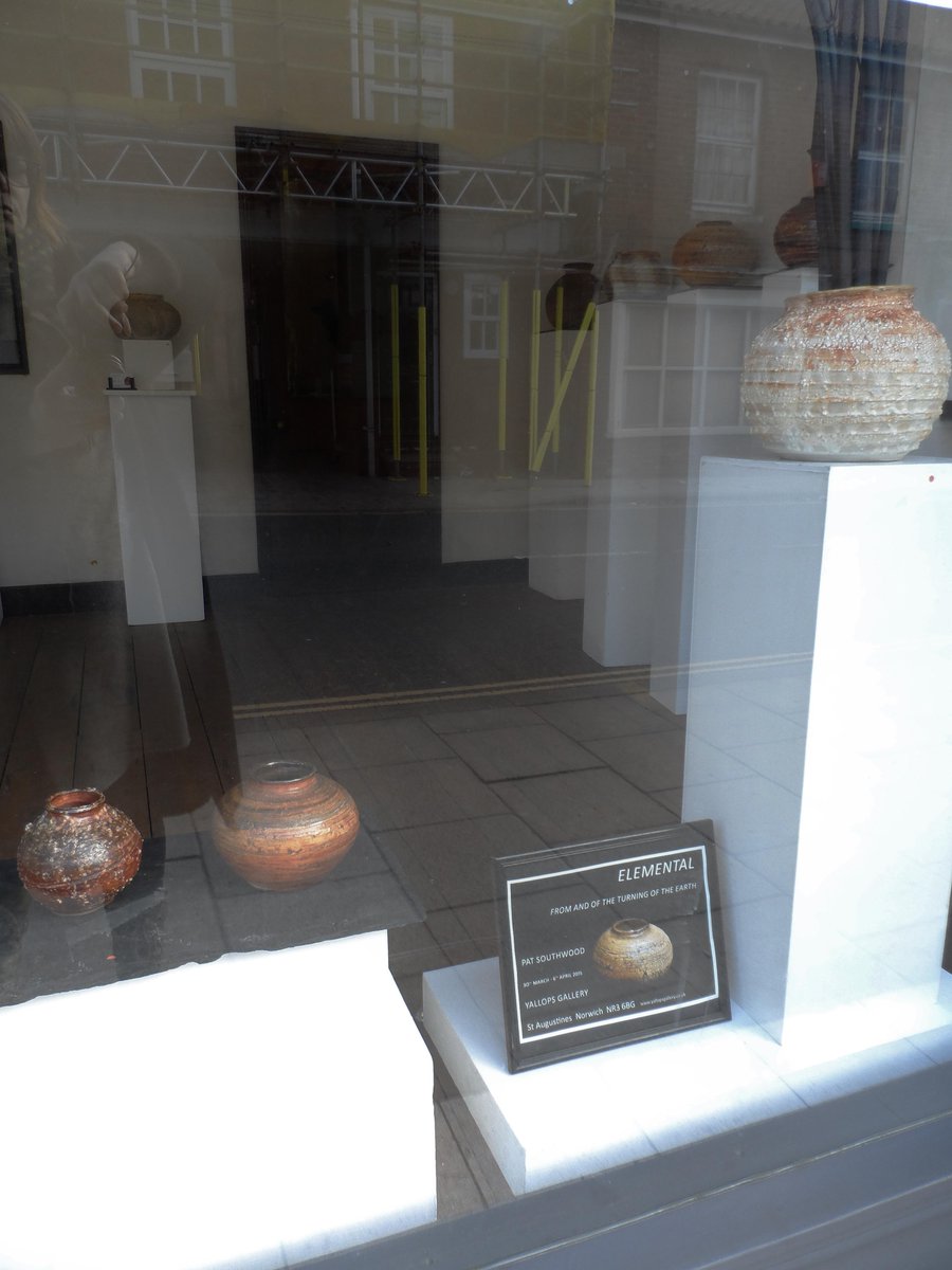 Pat Southwood.Potter (@patsouthwood) on Twitter photo Window. Elemental at Yallops Gallery Norwich this week till B.H.Monday. <a href="/visitnorfolk/">Visit Norfolk</a> <a href="/VisitNorwich/">VisitNorwich</a> <a href="/Norwich20Group/">Norwich 20 Group</a> Window. Elemental at Yallops Gallery Norwich this week till B.H.Monday. <a href="/visitnorfolk/">Visit Norfolk</a> <a href="/VisitNorwich/">VisitNorwich</a> <a href="/Norwich20Group/">Norwich 20 Group</a>