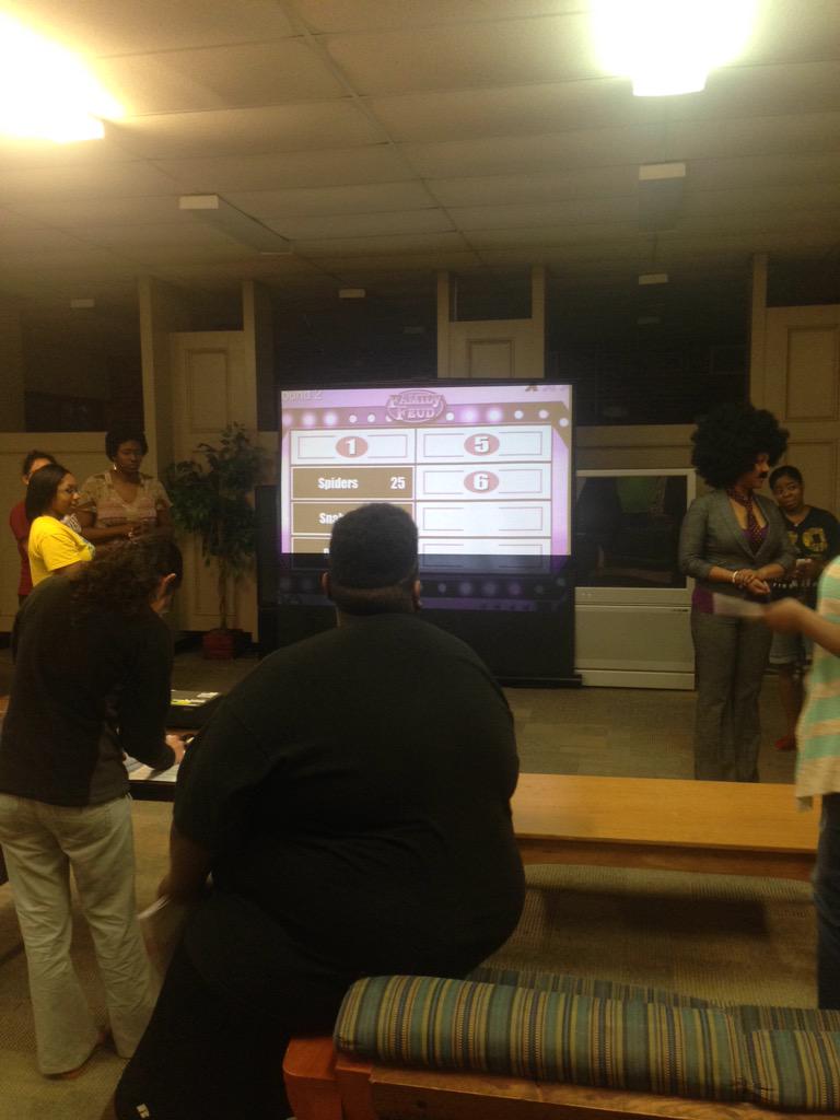 Our Smith and Berry Hall council are putting on #familyfued in berry Residence hall!