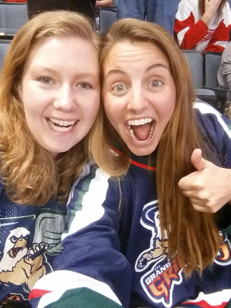 Stacie_Mead's tweet photo. Get me on the big screen? #GoGRG @asvanwyk4 @griffinshockey http://t.co/CSBHweIGq0