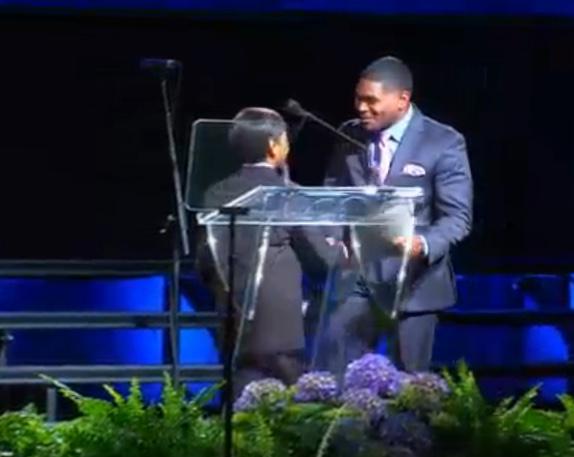 CocoBCPS's tweet photo. Be proud Aman! We are @Team_MCES! Great work with your intro of @DDance_BCPS at the #SOTS2015 #futureleader http://t.co/gAZ2w2sMpn