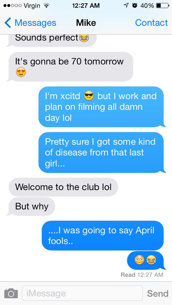 anthcarrasco's tweet photo. When your Aprils fools joke goes horribly wrong... w/@Mike22Godines 😂 #weallknownow http://t.co/waHrEH2d9J