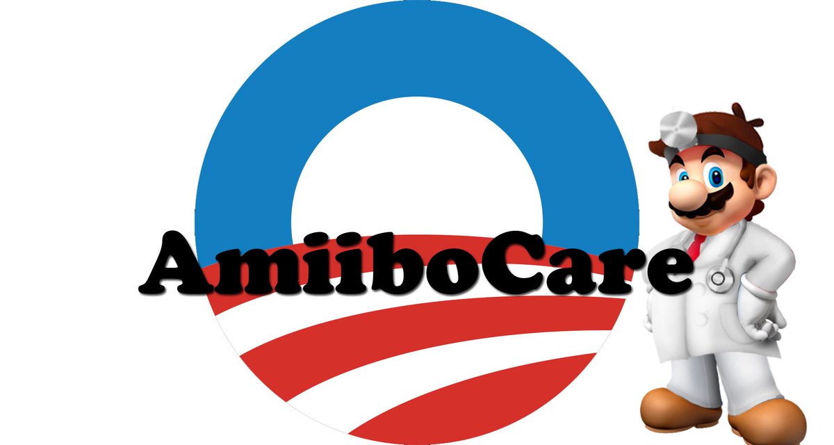 AmiiboNewsNet's tweet photo. AMIIBO NEWS ALERT: Obama administration passes AmiiboCare Act mandating warranty purchase with every amiibo. http://t.co/EaZRIBXJP7