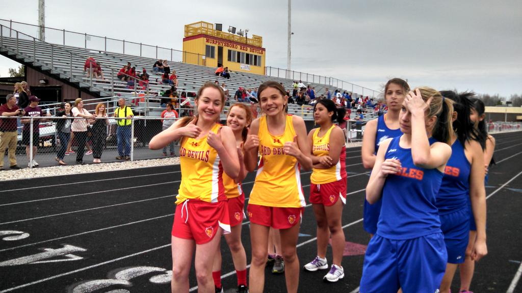 First home track meet. Weather was great!!