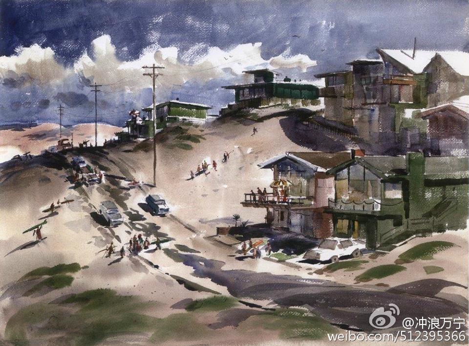 SurfingWanning's tweet photo. California oil painting artist &amp;surfer Gordon McClelland works.#surfing #wanning #hainantourism http://t.co/AtWYISXtAd