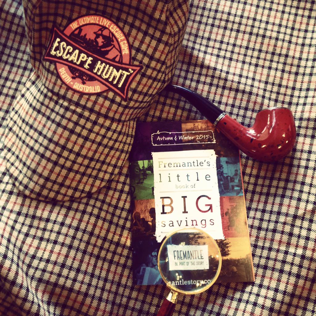 EscapeHuntPER's tweet photo. Free Little Book of BIG savings is out! Hint-XV @fremantlestory @experienceperth @loveperthlife @uwperth @weloveperth http://t.co/Cl5lMX5e2N
